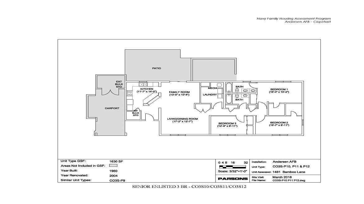 Senior Enlisted 3 Bedroom